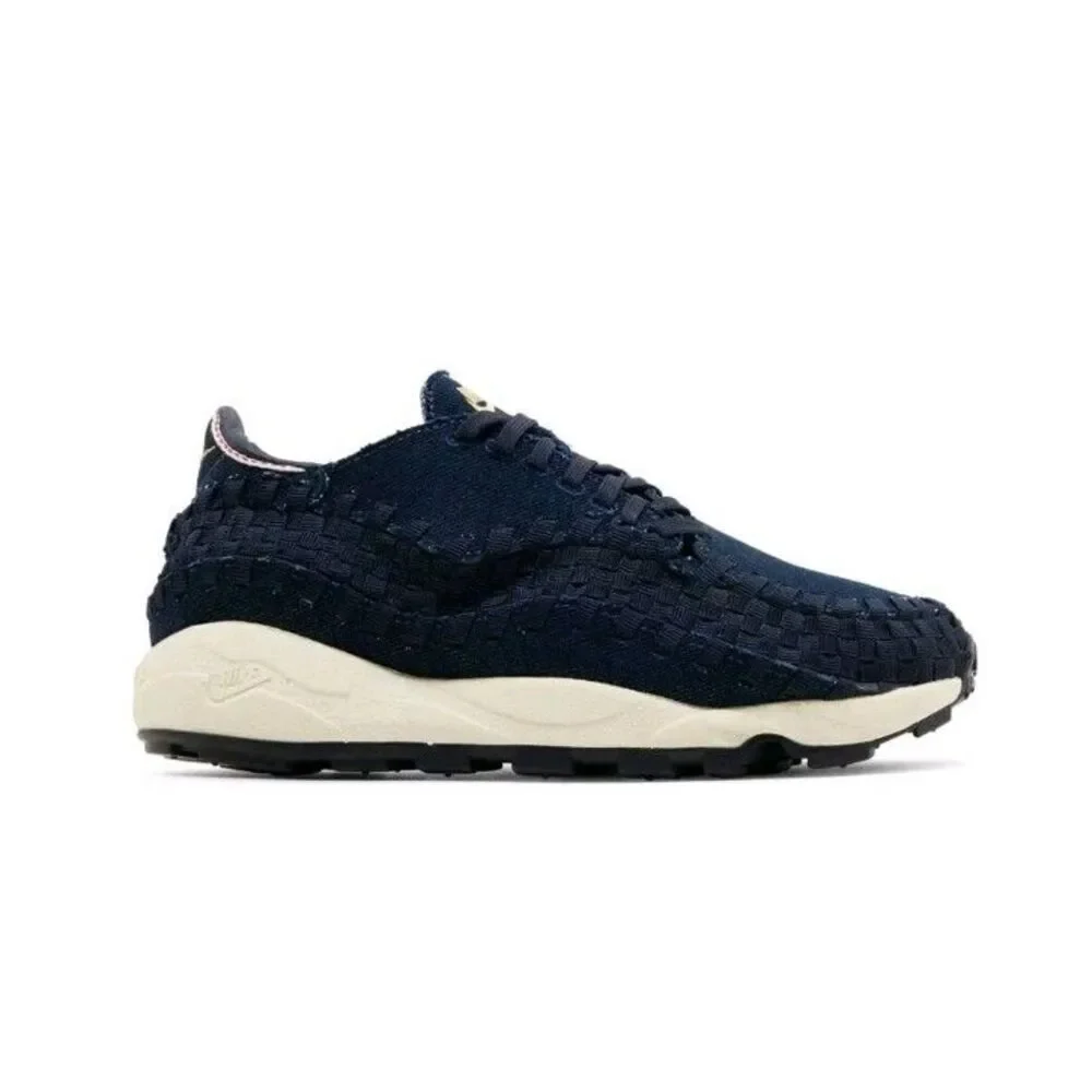 Nike Women's Air Footscape Woven Raw HF1759-400 Blue Size 8